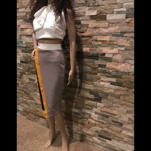 PrettyLittleThing Color Block Skirt
